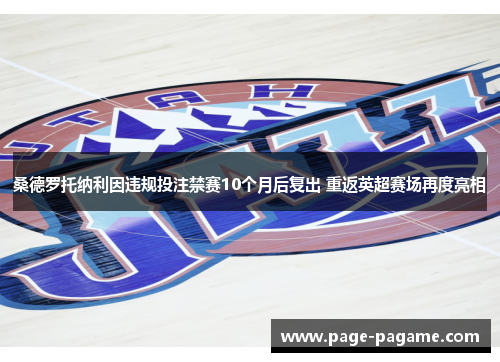 桑德罗托纳利因违规投注禁赛10个月后复出 重返英超赛场再度亮相